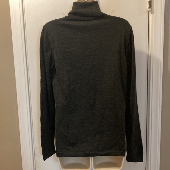 Lineamidas large wool turtleneck Italy charcoal 24-385-1 - Picture 4 of 7